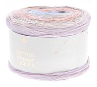 Rico Design Farbverlauf-Bobbel Creative Cotton Degrade Lucky 8 – 200 g – marshmallow (09)