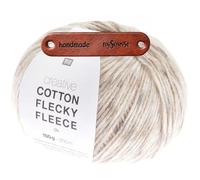 Rico Design CREATIVE COTTON FLECKY FLEECE DK 01 EARTHY Premium Wolle 100g Fleeceoptik für moderne Kleidung und Accessoires flauschiges mit mySearose Label