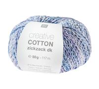 Rico Design Creative Cotton Zickzack Blau Spray