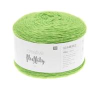 Rico Design Creative Fluffilly Strickgarn, Baumwolle, 150 g, Farbe: 18 Grasgrün
