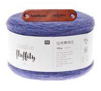 Rico Design CREATIVE FLUFFILY DK 14 VIOLETT Premium Wolle 150g Flauschiger Glitzerlook für elegante Outfits und besondere Anlässe mit mySearose Label