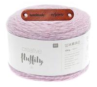 Rico Design CREATIVE FLUFFILY DK 15 ORCHIDEE Premium Wolle 150g Flauschiger Glitzerlook für elegante Outfits und besondere Anlässe mit mySearose Label