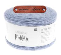 Rico Design CREATIVE FLUFFILY DK 20 LAVENDEL Premium Wolle 150g Flauschiger Glitzerlook für elegante Outfits und besondere Anlässe mit mySearose Label