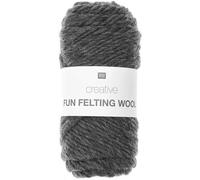 Rico Design Creative Fun Felting Wool Anthrazit