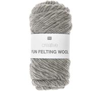 Rico Design Creative Fun Felting Wool Grau