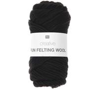 Rico Design Creative Fun Felting Wool Schwarz