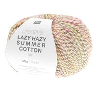 Rico Design Creative Lazy Hazy Summer Cotton dk | Baumwollgarn Sommerwolle bunt zum Stricken und Häkeln | 50g (31)