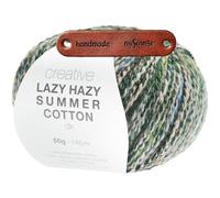 Rico Design CREATIVE LAZY HAZY SUMMER COTTON DK EFEU Premium Wolle 50g Luftiger Twistlook für sommerliche Tops und Tücher mit mySearose Label