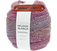 Rico Design CREATIVE MELANGE ALPACA WONDERBALL DK BERRIES Premium Wolle 100g Weicher Farbverlauf für stilvolle Wintermode, Accessoires und besondere Geschenkideen mit mySearose Label