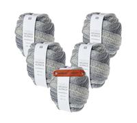 Rico Design CREATIVE MELANGE ALPACA WONDERBALL DK GREYS Premium Wolle 5 x 100g Weicher Farbverlauf für stilvolle Wintermode, Accessoires und besondere Geschenkideen mit mySearose Label