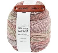 Rico Design CREATIVE MELANGE ALPACA WONDERBALL DK SPRING Premium Wolle 100g Weicher Farbverlauf für stilvolle Wintermode, Accessoires und besondere Geschenkideen mit mySearose Label
