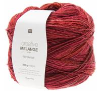 Rico Design Creative Melange Aran Wonderball, Farbverlaufswolle Nadelstärke zum Stricken oder Häkeln, Wolle 200g Knäuel (005, 200)