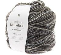 Rico Design Creative Melange Aran Wonderball, Farbverlaufswolle Nadelstärke zum Stricken oder Häkeln, Wolle 200g Knäuel (008, 200)