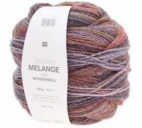 Rico Design Wolle Creative Melange Aran Wonderball 200 g/640 m Nadelstärke 5 mm Flieder-Orange