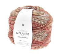 Rico Design Farbverlaufswolle Creative Melange Aran Wonderball 200g Nadelstärke 5 mm 21 Oliv-Rost