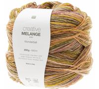 Creative Melange Aran Wonderball von Rico Design, Orange-Grün, aus Schurwolle