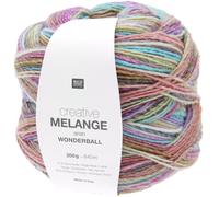 Rico Design Wolle Creative Melange Aran Wonderball 200 g Verlauf Pastell Farbe 22