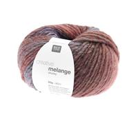 Rico Design Creative Melange Chunky 074 Rostgrün - Garn - 53% Schurwolle und 47% Polyacryl - 85 m bis 50 g - Nadelstärke 6 7