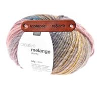 Rico Design CREATIVE MELANGE CHUNKY FLIEDER GRÜN Premium Wolle 50g Bulky Flauschiges Warmes Farbverlaufsgarn für kuschelige Wintermode und gemütliche Accessoires mit mySearose Label