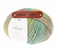 Rico Design CREATIVE MELANGE CHUNKY FRESH SPRING Premium Wolle 50g Bulky Flauschiges Warmes Farbverlaufsgarn für kuschelige Wintermode und gemütliche Accessoires mit mySearose Label
