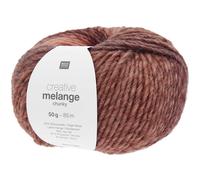 Rico Design Rico Design 5 x 50 g Creative Melange Chunky Garn Wolle Stricken Häkeln 24 Farben 076 | Sundown 0.25 kg
