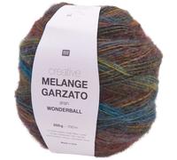Rico Design Creative Melange Garzato aran Wonderball Senf-Petrol