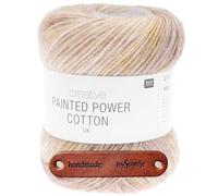 Rico Design CREATIVE PAINTED POWER COTTON DK FRESH PINK Premium Wolle 100g Farbverlaufsgarn für luftige Kleidung Tücher und kreative Sommerprojekte mit mySearose Label