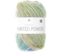 Rico Design Farbverlaufswolle Wollknäuel Creative Painted Power Rainbow - 100 g Häkel- & Strickgarn