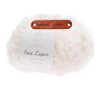 Rico Design Creative Petit Lapin Super chunky 01 Creme Premium Wolle 100g Kunstfellgarn für flauschige Accessoires Plüschtiere und warme Winterprojekte mit mySearose Label