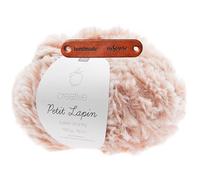 Rico Design Creative Petit Lapin Super chunky 02 Rosa Premium Wolle 100g Kunstfellgarn für flauschige Accessoires Plüschtiere und warme Winterprojekte mit mySearose Label