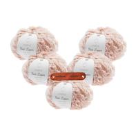 Rico Design Creative Petit Lapin Super chunky 02 Rosa Premium Wolle 5 x 100g Kunstfellgarn für flauschige Accessoires Plüschtiere und warme Winterprojekte mit mySearose Label
