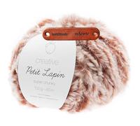 Rico Design Creative Petit Lapin Super chunky 03 Beere Premium Wolle 100g Kunstfellgarn für flauschige Accessoires Plüschtiere und warme Winterprojekte mit mySearose Label