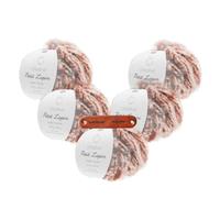 Rico Design Creative Petit Lapin Super chunky 03 Beere Premium Wolle 5 x 100g Kunstfellgarn für flauschige Accessoires Plüschtiere und warme Winterprojekte mit mySearose Label