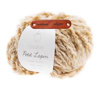 Rico Design Creative Petit Lapin Super chunky 04 Senf Premium Wolle 100g Kunstfellgarn für flauschige Accessoires Plüschtiere und warme Winterprojekte mit mySearose Label