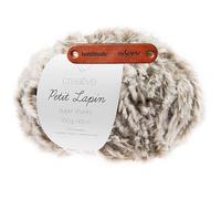 Rico Design Creative Petit Lapin Super chunky 06 Grau Premium Wolle 100g Kunstfellgarn für flauschige Accessoires Plüschtiere und warme Winterprojekte mit mySearose Label