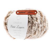 Rico Design Creative Petit Lapin Super chunky 07 Braun Premium Wolle 100g Kunstfellgarn für flauschige Accessoires Plüschtiere und warme Winterprojekte mit mySearose Label