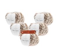 Rico Design Creative Petit Lapin Super chunky 07 Braun Premium Wolle 5 x 100g Kunstfellgarn für flauschige Accessoires Plüschtiere und warme Winterprojekte mit mySearose Label