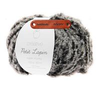 Rico Design Creative Petit Lapin Super chunky 08 Anthrazit Premium Wolle 100g Kunstfellgarn für flauschige Accessoires Plüschtiere und warme Winterprojekte mit mySearose Label