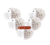 Rico Design Creative Petit Lapin Super chunky 17 Staub Premium Wolle 5 x 100g Kunstfellgarn für flauschige Accessoires Plüschtiere und warme Winterprojekte mit mySearose Label