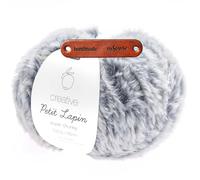 Rico Design Creative Petit Lapin Super chunky 18 Antlantikblau Premium Wolle 100g Kunstfellgarn für flauschige Accessoires Plüschtiere und warme Winterprojekte mit mySearose Label