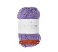 Rico Design CREATIVE RICORUMI TWINKLY TWINKLY DK 11 LILA Premium Wolle 25g Kreativgarn mit Glitzereffekt fuer Amigurumi Figuren Haekelprojekte Dekoration Geschenkideen Farbvielfalt mit mySearose Label