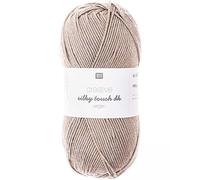 Rico Design Creative Silky Touch DK vegan Strickgarn, 100 g, Farbe: 015 Violett