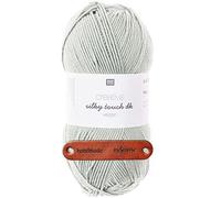 Rico Design CREATIVE SILKY TOUCH DK vegan AQUA Premium Wolle 100g Weiches Glanzgarn für Mode Accessoires und kreative Handarbeitsideen mit mySearose Label