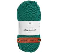Rico Design CREATIVE SILKY TOUCH DK vegan EFEU Premium Wolle 100g Weiches Glanzgarn für Mode Accessoires und kreative Handarbeitsideen mit mySearose Label