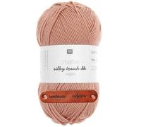Rico Design CREATIVE SILKY TOUCH DK vegan LACHS Premium Wolle 100g Weiches Glanzgarn für Mode Accessoires und kreative Handarbeitsideen mit mySearose Label