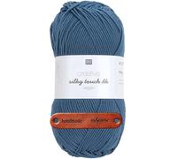 Rico Design CREATIVE SILKY TOUCH DK vegan PETROL Premium Wolle 100g Weiches Glanzgarn für Mode Accessoires und kreative Handarbeitsideen mit mySearose Label