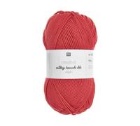 Rico Design Creative Silky Touch DK vegan Strickgarn, 100 g, Farbe: 028 Azalee Rosa
