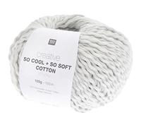 Rico Design Creative So Cool + So Soft Cotton Chunky, 100 g, ca. 100 m Silbergrau Silbergrau