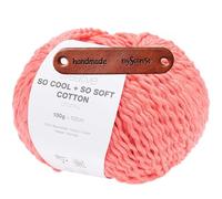 Rico Design CREATIVE SO COOL + SO SOFT COTTON CHUNKY MELONE Premium Wolle 100g für luftige Mode Kleidung Wohnideen und kreative Sommerprojekte mit mySearose Label