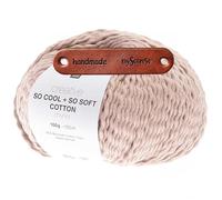 Rico Design CREATIVE SO COOL + SO SOFT COTTON CHUNKY PUDER Premium Wolle 100g für luftige Mode Kleidung Wohnideen und kreative Sommerprojekte mit mySearose Label